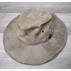Outback Trading Company 1356 leather Kodiak hat UPF 50